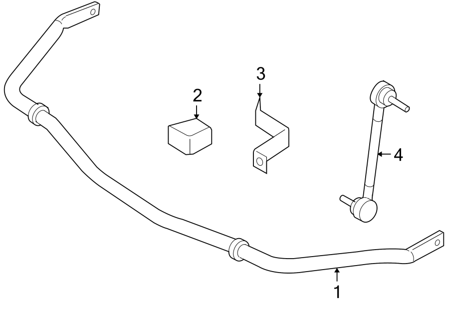 Diagram FRONT SUSPENSION. STABILIZER BAR & COMPONENTS. for your 2005 Ford F-550 Super Duty   