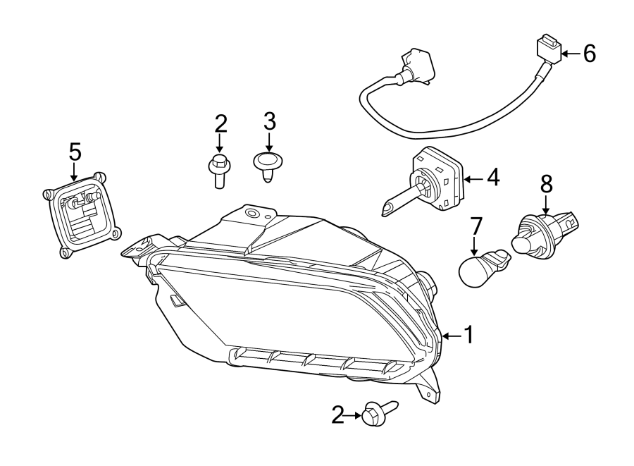 Diagram FRONT LAMPS. HEADLAMP COMPONENTS. for your 2010 Ford F-150   