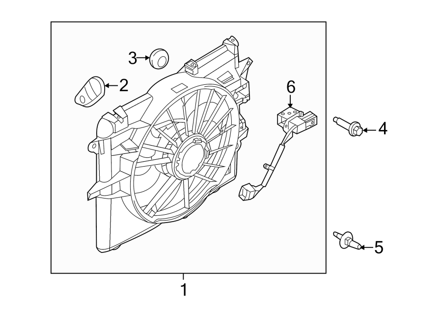 Diagram COOLING FAN. for your 2018 Lincoln MKZ   