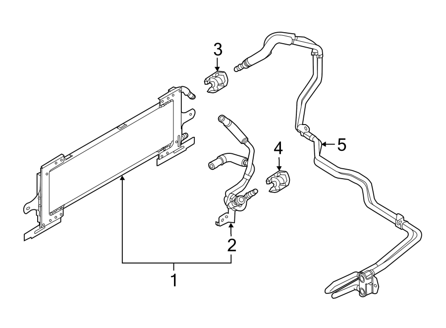 Diagram TRANS OIL COOLER. for your 2015 Ford F-250 Super Duty   