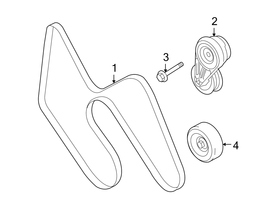 Diagram BELTS & PULLEYS. for your 2017 Ford Transit Connect  XL Mini Passenger Van 