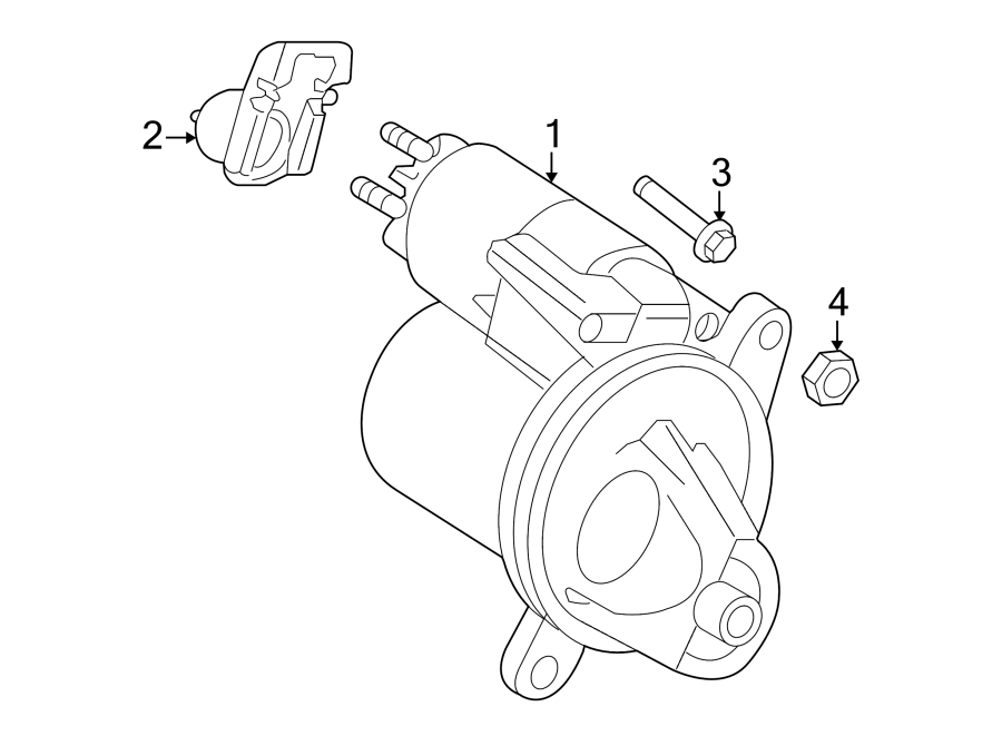 Diagram STARTER. for your 2010 Ford E-150 5.4L Triton V8 FLEX A/T XLT Standard Passenger Van 