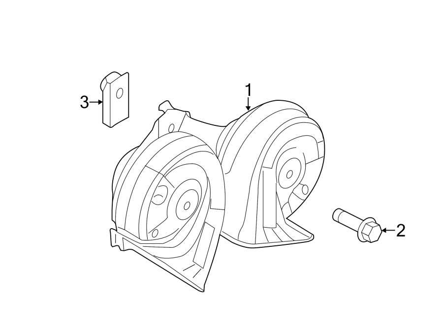 Diagram HORN. for your 2024 Ford F-150   