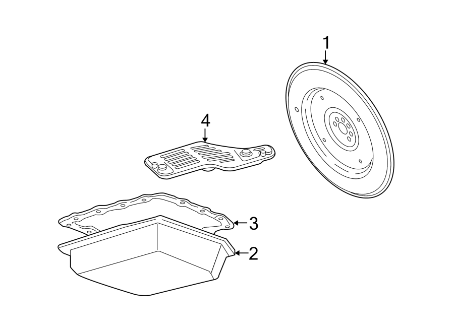 Diagram TRANSMISSION COMPONENTS. for your 1995 Ford Crown Victoria   