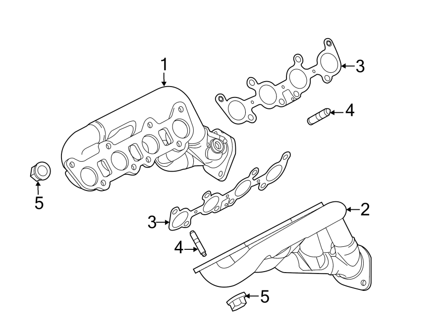 EXHAUST SYSTEM. EXHAUST MANIFOLD. Diagram