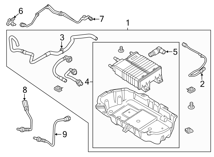 Diagram EMISSION SYSTEM. for your 2014 Ford Fusion   