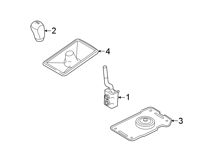 Diagram CONSOLE. SHIFTER HOUSING. for your 2017 Ford Escape   