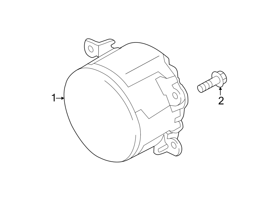 Diagram FRONT LAMPS. FOG LAMPS. for your 2009 Ford Crown Victoria   