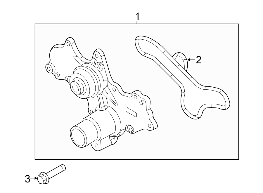 Diagram WATER PUMP. for your Ford