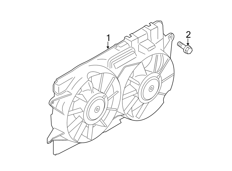 Diagram COOLING FAN. for your 2020 Ford Mustang  EcoBoost Coupe 