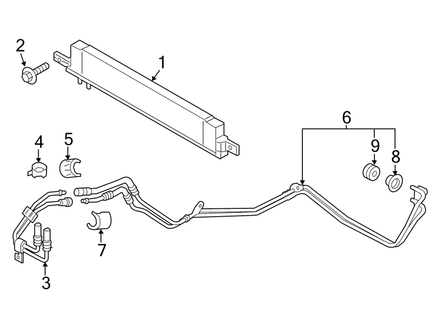 Diagram TRANS OIL COOLER. for your 2011 Ford E-150   