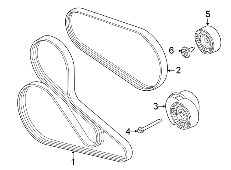 Diagram BELTS & PULLEYS. for your 2011 Ford F-150 5.0L V8 FLEX A/T RWD XL Standard Cab Pickup Fleetside 