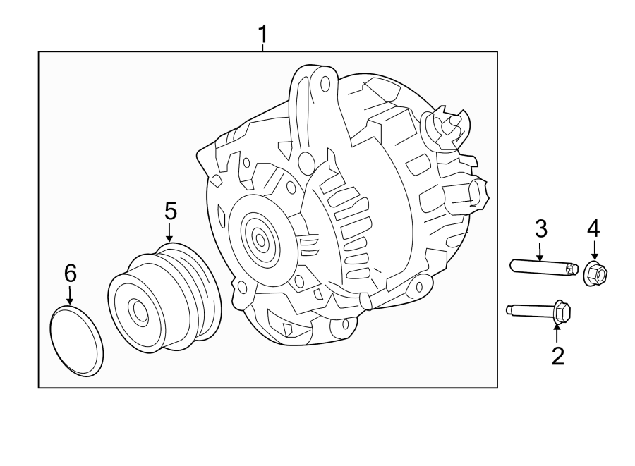 Diagram ALTERNATOR. for your 2024 Ford F-150  STX Extended Cab Pickup Fleetside 