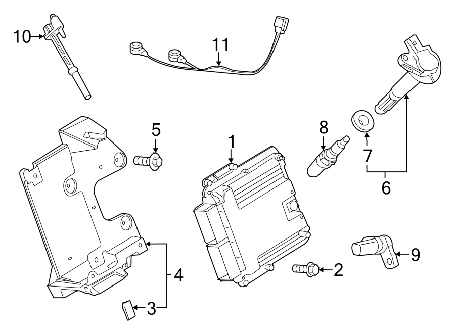 Diagram IGNITION SYSTEM. for your 2013 Ford F-150   