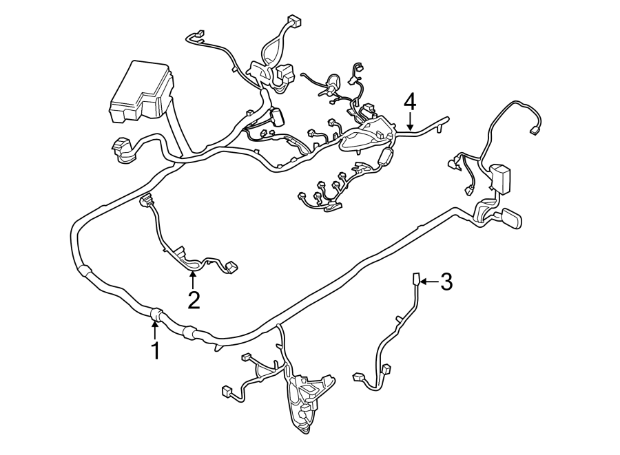 Diagram WIRING HARNESS. for your 2014 Ford F-150   