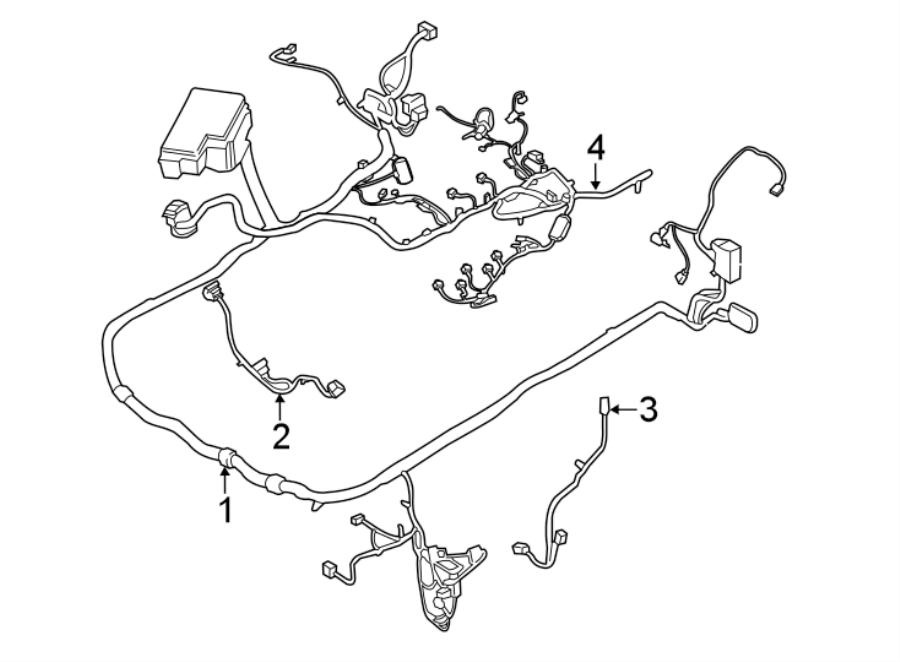 Diagram WIRING HARNESS. for your 2014 Ford F-150   