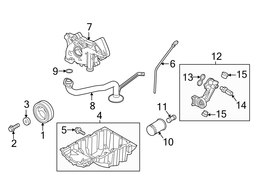 Diagram ENGINE PARTS. for your 2018 Lincoln MKX   