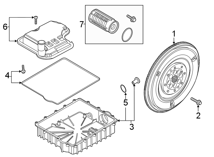 Diagram Transmission components. for your 2015 Lincoln MKZ Base Sedan  