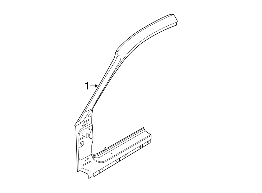 Diagram PILLARS. ROCKER & FLOOR. APERTURE PANEL. for your 1988 Ford Aerostar 3.0L Vulcan V6 M/T Base Mini Cargo Van 