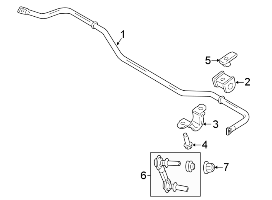 Diagram REAR SUSPENSION. STABILIZER BAR & COMPONENTS. for your 2011 Lincoln MKZ Base Sedan  