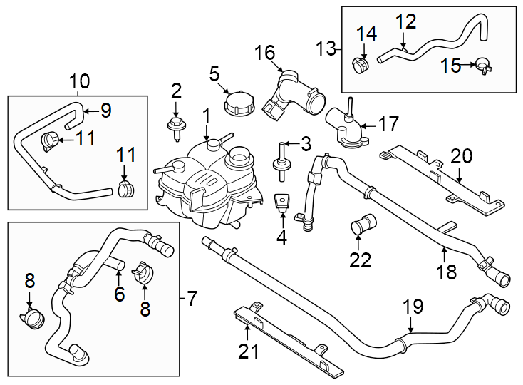 Diagram Hoses & lines. for your 2008 Ford F-150   