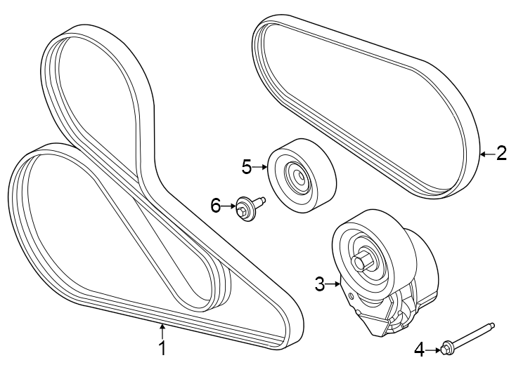 Diagram Belts & pulleys. for your 2007 Ford F-350 Super Duty   