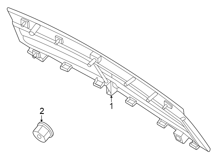 Diagram Hood. Exterior trim. for your 2008 Ford F-150 5.4L Triton V8 A/T RWD THE 60TH ANNIVERSARY EDITION Crew Cab Pickup Stepside 