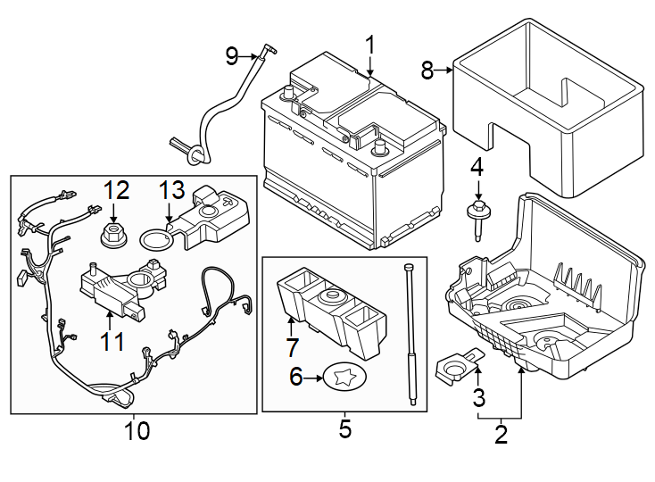 Diagram Auto TRANS. Battery mgmt. Manual TRANS. W/DARK Horse. W/O Dark Horse. W/O performance pkg. W/PERFORMANCE pkg. for your 2008 Ford F-150   