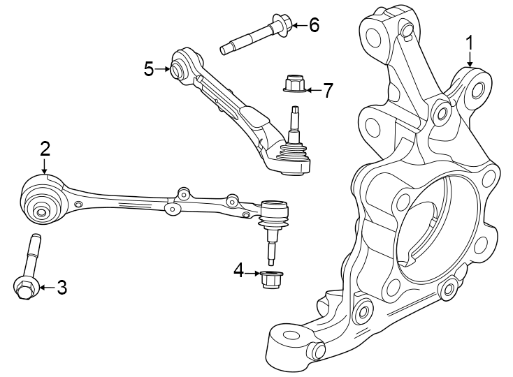 Diagram Front suspension. Suspension components. for your 2015 Ford Special Service Police Sedan   