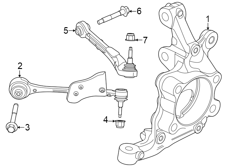 Diagram Front suspension. Suspension components. for your Mercury