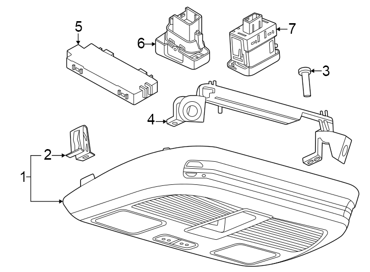 Diagram Overhead console. for your 2008 Ford F-150   