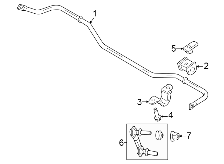 Diagram Rear suspension. Stabilizer bar & components. for your 2018 Ford F-150  XL Standard Cab Pickup Fleetside 