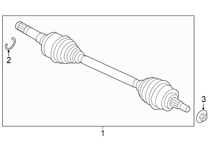 Diagram Rear suspension. Drive axles. for your 2021 Ford F-150 3.3L Duratec V6 FLEX A/T 4WD XL Standard Cab Pickup Fleetside 