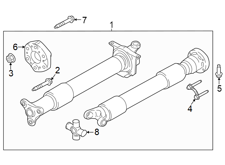 Diagram Rear suspension. Drive shaft. for your 2019 Lincoln MKZ Reserve II Sedan  