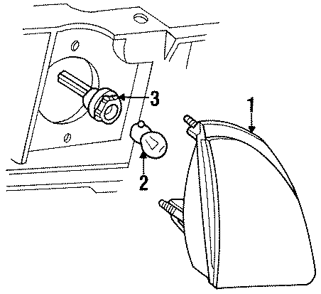 Diagram FRONT LAMPS. PARK LAMPS. for your Ford