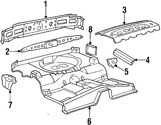 Diagram REAR BODY & LAMPS. for your Ford Mustang  