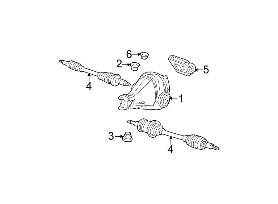 Diagram REAR SUSPENSION. AXLE HOUSING. for your 2019 Ford F-350 Super Duty 6.2L V8 FLEX A/T 4WD Platinum Crew Cab Pickup Fleetside 