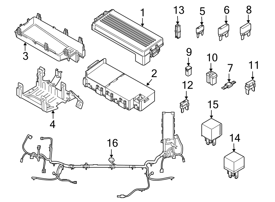 Diagram FUSE & RELAY. for your 2018 Lincoln MKZ Premiere Sedan  