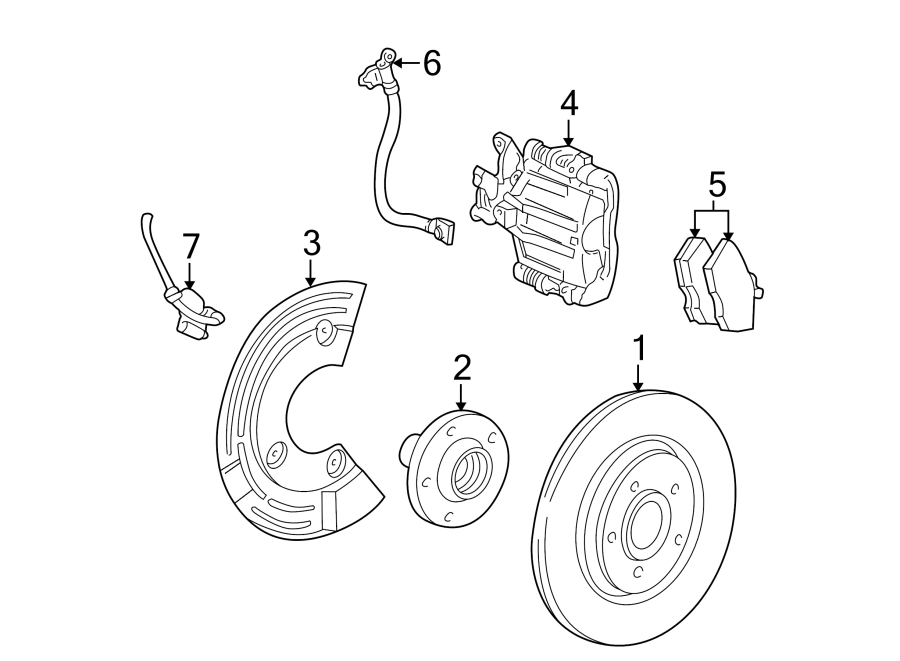 Diagram REAR SUSPENSION. BRAKE COMPONENTS. for your 2019 Ford F-150  Lariat Crew Cab Pickup Fleetside 