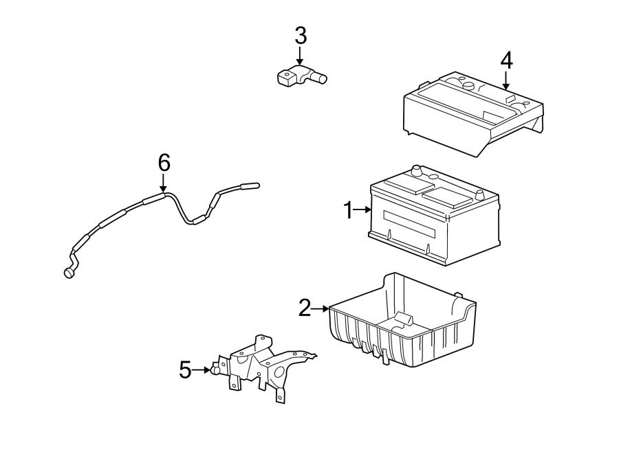 Diagram BATTERY. for your 1990 Ford F-350   