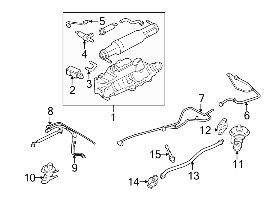 Ford Freestyle Evaporative Emissions System Lines F Z J A Lakeland Ford Online Parts