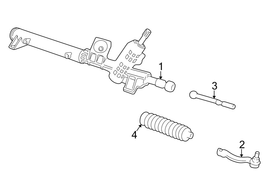 Diagram STEERING GEAR & LINKAGE. for your 2018 Ford F-150 2.7L EcoBoost V6 A/T 4WD XL Crew Cab Pickup Fleetside 