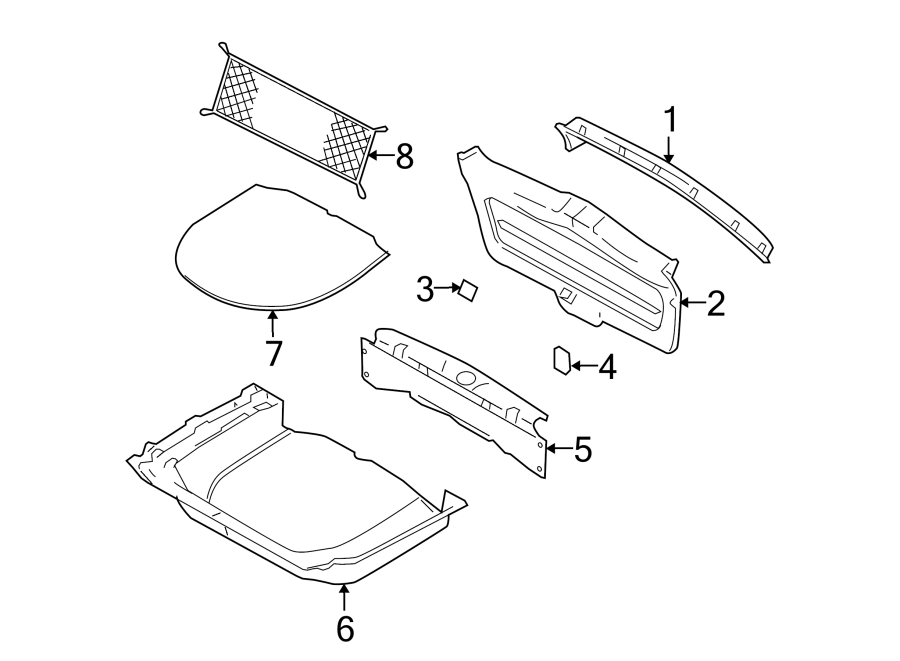 Diagram LIFT GATE. INTERIOR TRIM. for your 2022 Ford Transit-350   