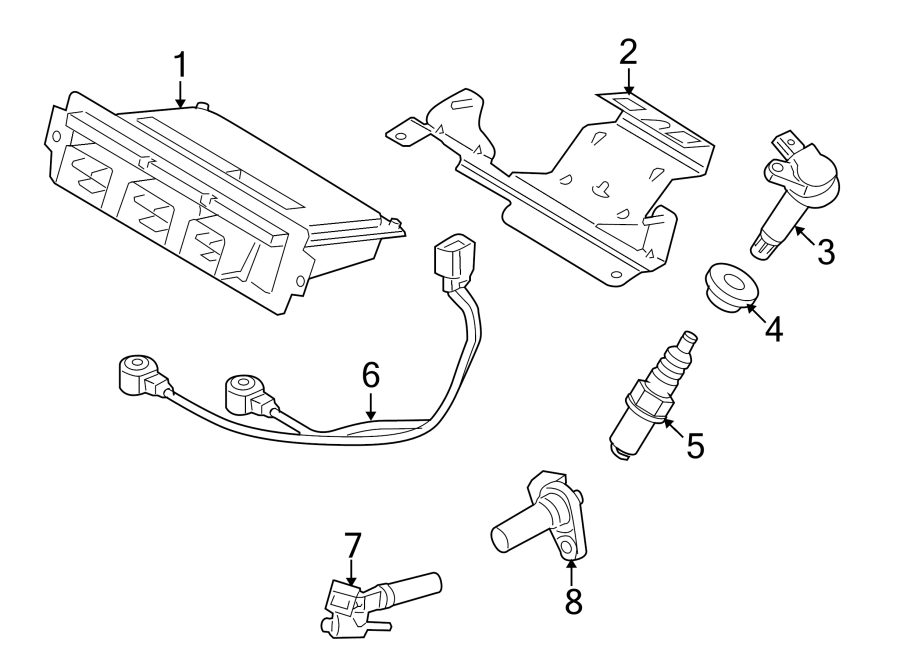 Diagram IGNITION SYSTEM. for your 2020 Ford F-150   