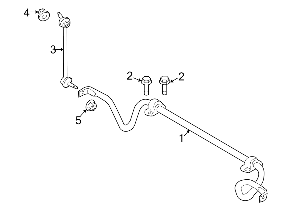 Diagram FRONT SUSPENSION. STABILIZER BAR & COMPONENTS. for your 2006 Ford Fusion   