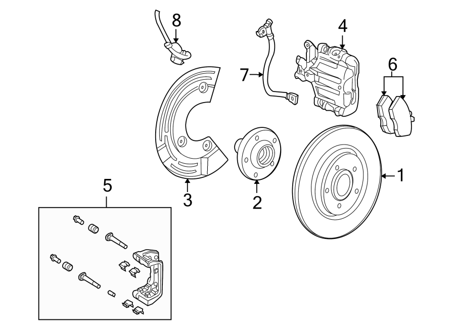 Diagram REAR SUSPENSION. BRAKE COMPONENTS. for your 2019 Ford F-150  Lariat Crew Cab Pickup Fleetside 