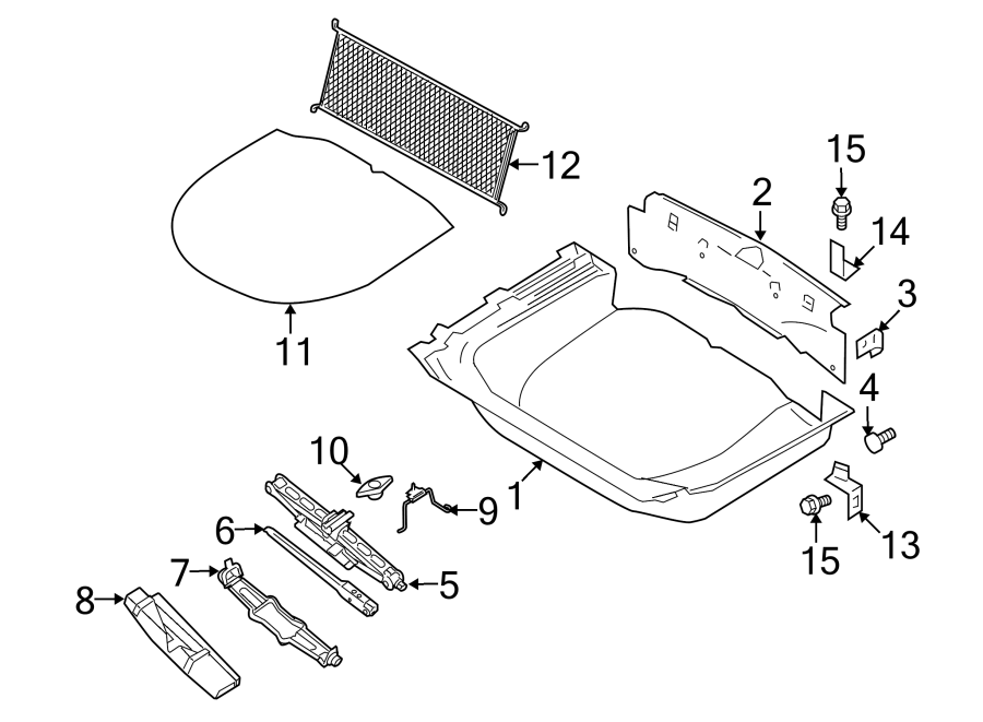 Diagram REAR BODY & FLOOR. INTERIOR TRIM. for your 2022 Ford Transit-350   