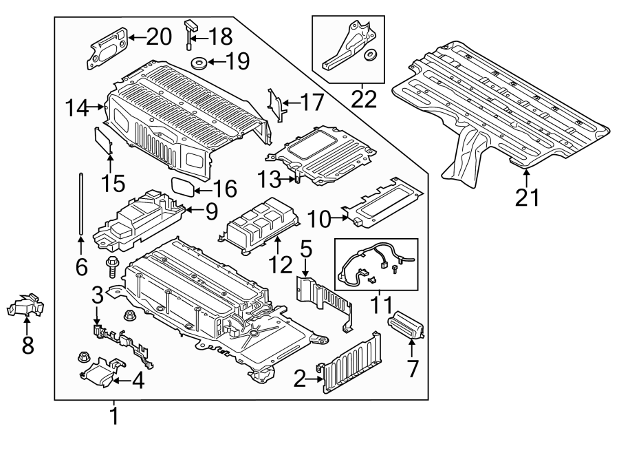 Diagram BATTERY. for your 2016 Lincoln MKZ Black Label Sedan 2.0L EcoBoost A/T AWD 