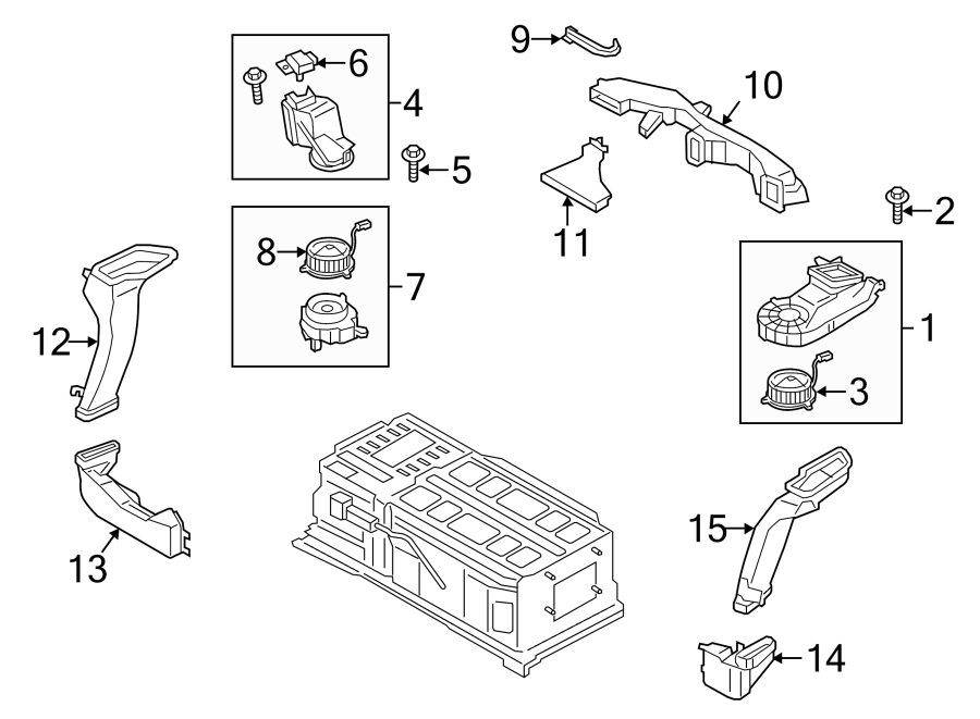 Diagram VENT FAN. for your 2019 Ford Ranger   