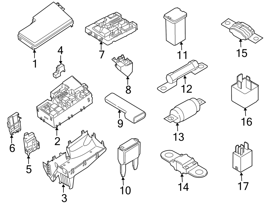 Diagram FUSE & RELAY. for your Ford Bronco  